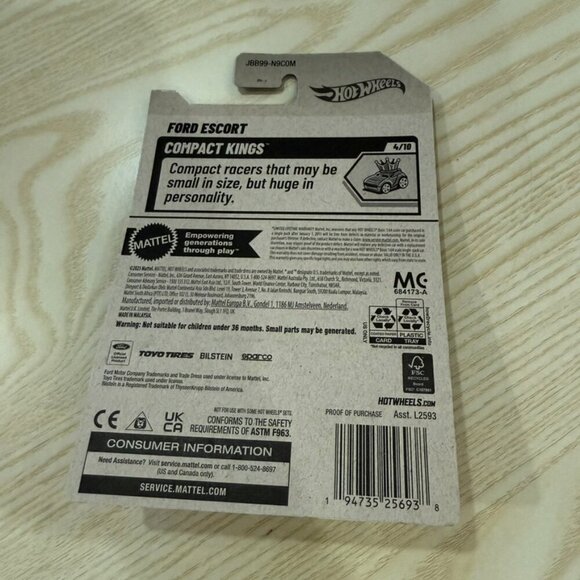 Hot Wheels Ford Escort Compact Kings Series (4/10) - Picture 2 of 2
